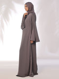 Flowing Grace Rose - Taupe Abaya