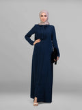 Tuck up-Navy Abaya