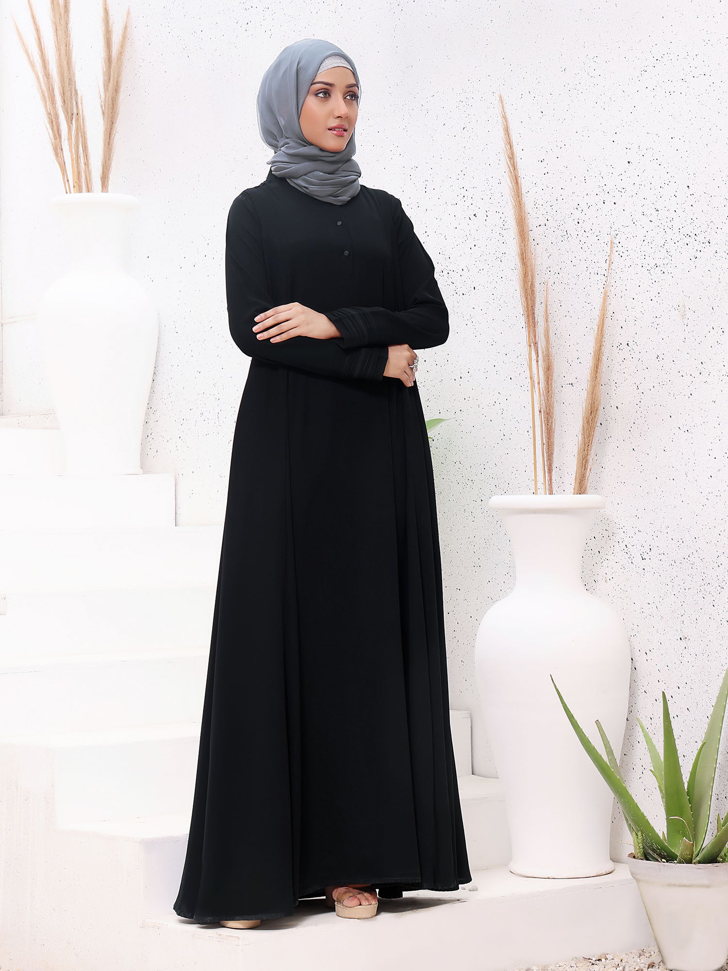 Formal Black Abaya SpinzarStore Formal Black Abaya SpinzarStore