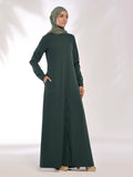 Abaya Timeless Green Polyester