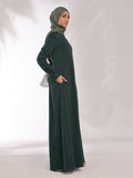 Abaya Timeless Green Polyester