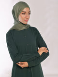 Abaya Timeless Green Polyester