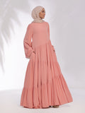 Abaya Slant & Style Peach Pink