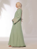 Abaya Stitched Blossoms