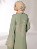 Abaya Stitched Blossoms