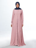 Pleat Up Pink Abaya