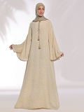 Flowing Grace - Printed Abaya