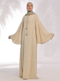 Flowing Grace - Printed Abaya