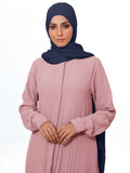 Pleat Up Pink Abaya