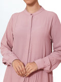 Pleat Up Pink Abaya