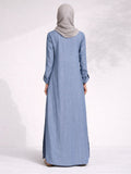Blue Breeze Abaya