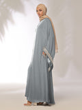 Blossom Sleeves Grey Kimono