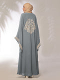 Blossom Sleeves Grey Kimono