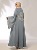 Blossom Sleeves Grey Kimono