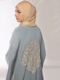 Blossom Sleeves Grey Kimono