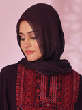 Tetreez Opulence Maroon Silk Chiffon Scarves