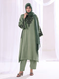 Olive Filigree Co-Ord Set