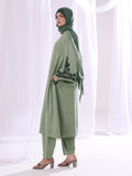 Olive Filigree Co-Ord Set