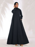 Abaya Safa Black Poly