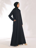 Abaya Safa Black Poly