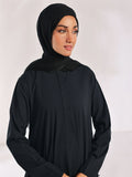 Abaya Safa Black Poly