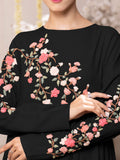 Floral Cocktai Black Abaya