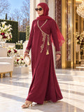 Golden Leaves Abaya