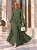 Chalcedony Olive Abaya