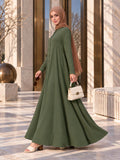 Chalcedony Olive Abaya