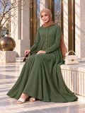 Chalcedony Olive Abaya