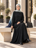 Flary Black Abaya