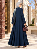 Flary Navy Abaya