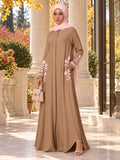 Pearl Petals Abaya