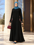 Badamwari Bagh Black Abaya