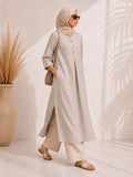 Breeze Line Dress — Silver Cloud Abaya