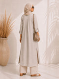 Breeze Line Dress — Silver Cloud Abaya