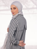 Chic Checks Silk Chiffon Scarves