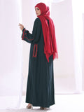Crimson Najma Tatreez Abaya