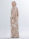 Espresso Bloom - Printed Abaya