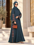 Falasteen Teal Abaya