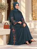 Falasteen Teal Abaya