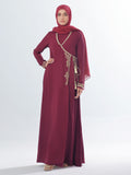 Golden Leaves Abaya