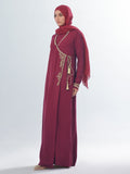 Golden Leaves Abaya