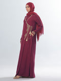 Golden Leaves Abaya