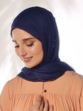 High Tiered Peach Silk Chiffon Scarves