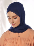 High Tiered Peach Silk Chiffon Scarves