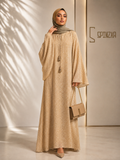 Flowing Grace - Printed Abaya