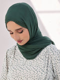 Jade Garden Silk Chiffon Scarves