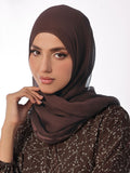 Latte Lilly Silk Chiffon Scarves