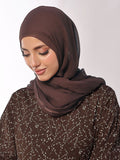 Latte Lilly Silk Chiffon Scarves